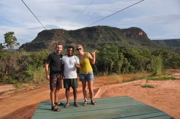 Junto com o Tino, nosso guia no Complexo da Pedra Furada, na Chapada das Mesas, região de Carolina - MA